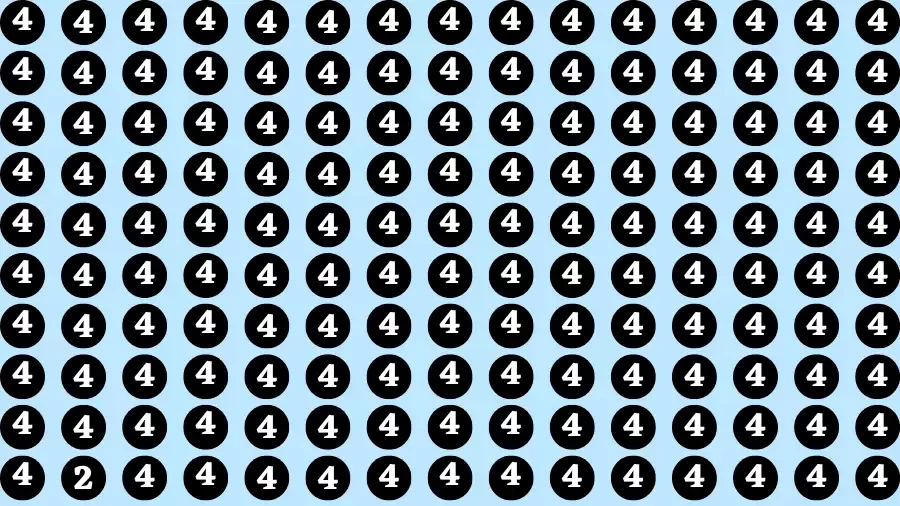 Observation Brain Challenge: If you have Hawk Eyes Find the Number 2 among 4 in 12 Secs
