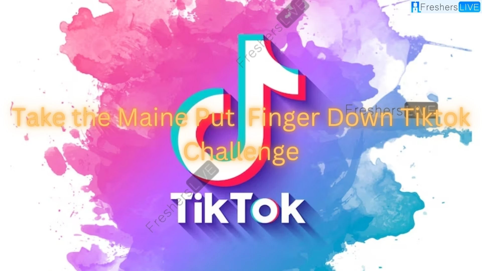 Acepta el desafío Tiktok de Maine y pon tu dedo bajo Tiktok