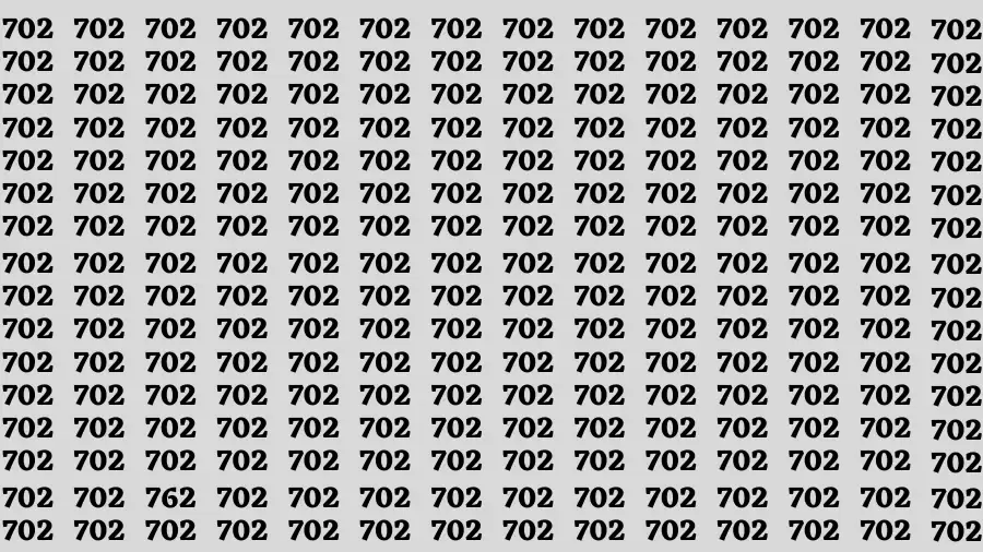 Observation Brain Challenge: You Have 50/50 HD Vision Find the Number 762 in 10 Secs