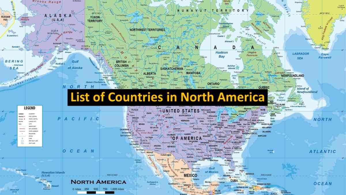 List of Countries in North America