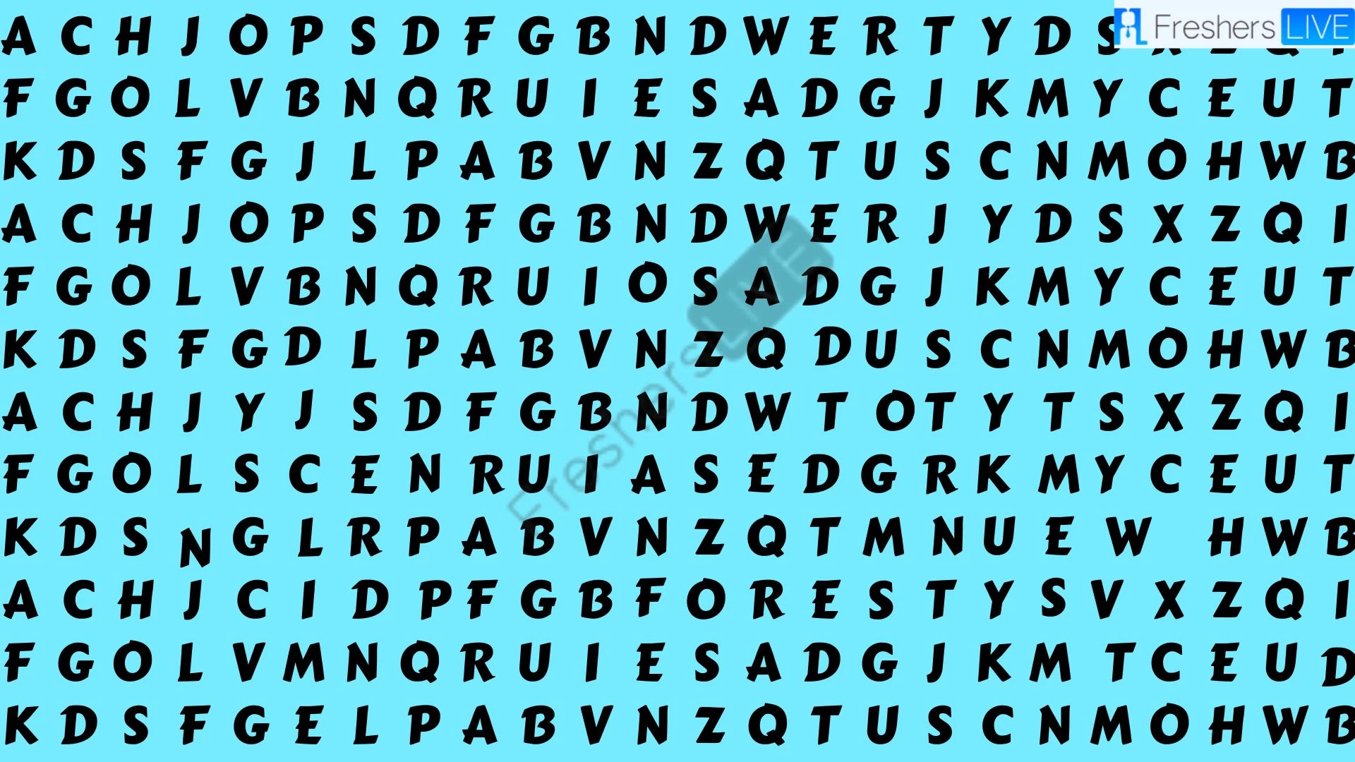Only 4k Visual People Can Find the Word Forest in Just 10 Seconds
