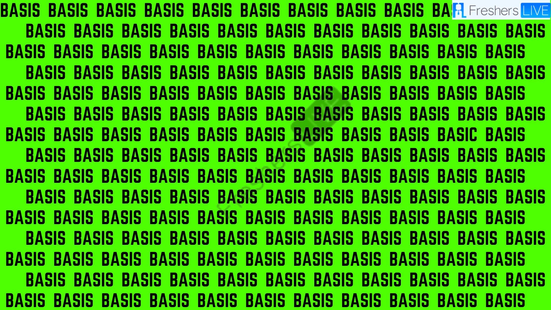 Only people with the IQ Can Find the Basic Word between Basic in Just 10 Seconds