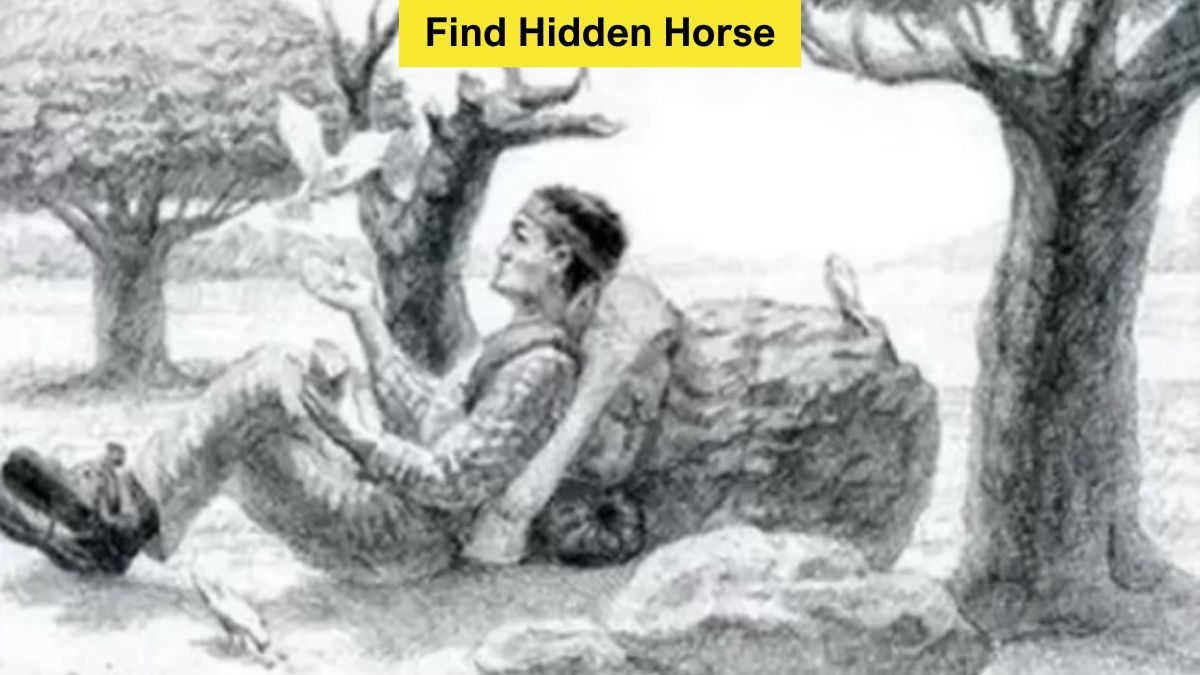 Optical Illusion to Test Your IQ: Find the Hidden Horse in 6 Seconds