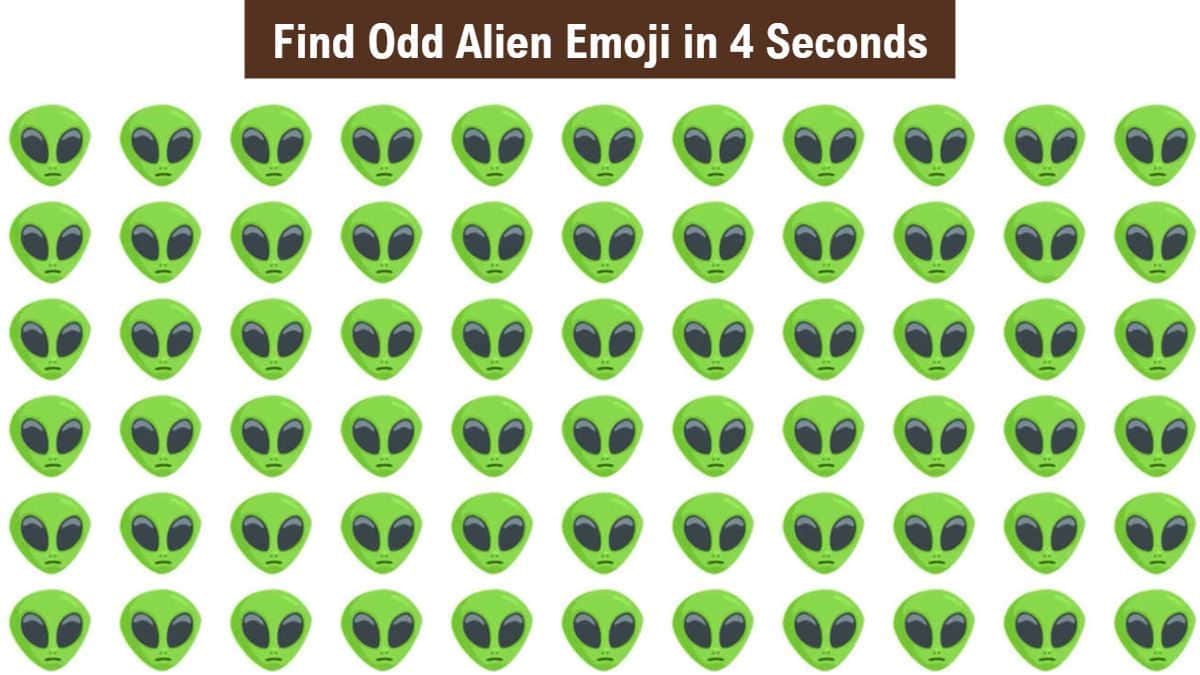 Find Odd Alien Emoji in 4 Seconds