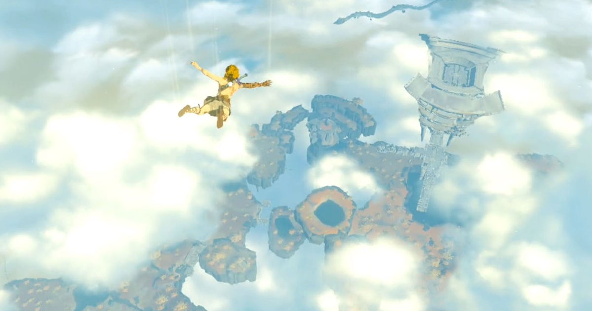Zelda Tears of the Kingdom - Great Sky Island starting area and Closed Door main quest