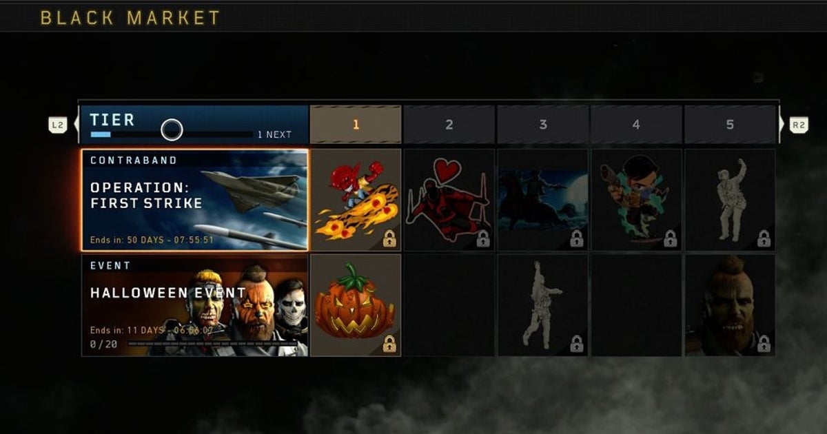 Black Ops 4 Black Market tiers explained - how to level up tiers and gain Black Ops battle pass levels