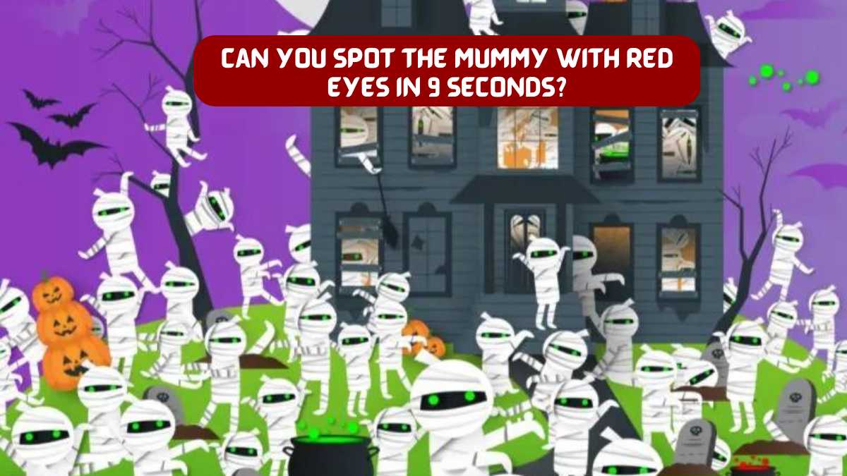 Brain Teaser IQ Test Challenge: Can You Spot The Mummy With Red Eyes In 9 Seconds?