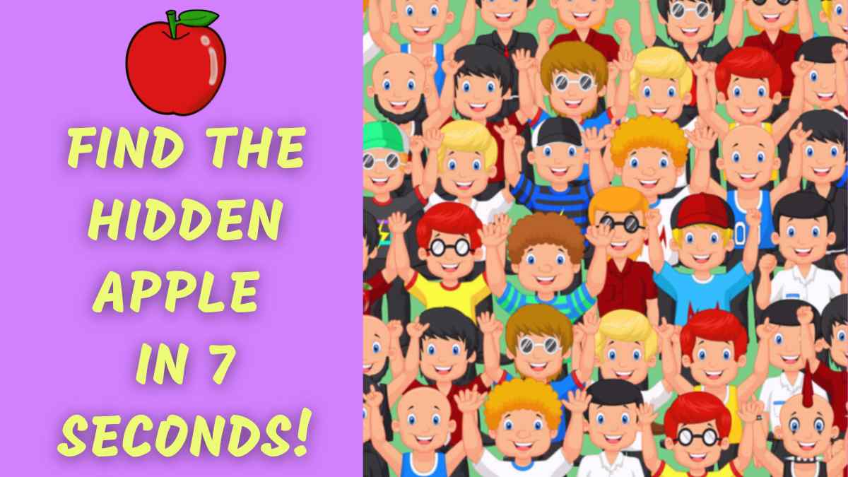 Brain Teaser IQ Test: You Are A Genius If You Find The Hidden Apple In 7 Seconds!