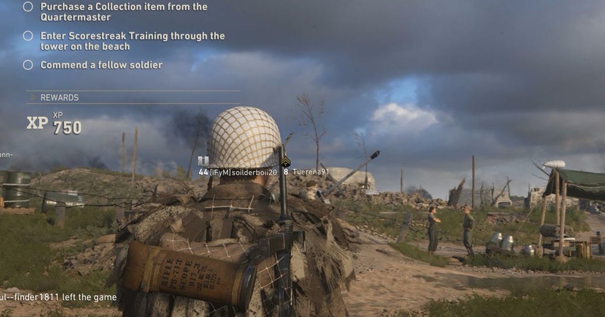 Call of Duty WW2: How to Commend a fellow soldier, with or without an empty Headquarters