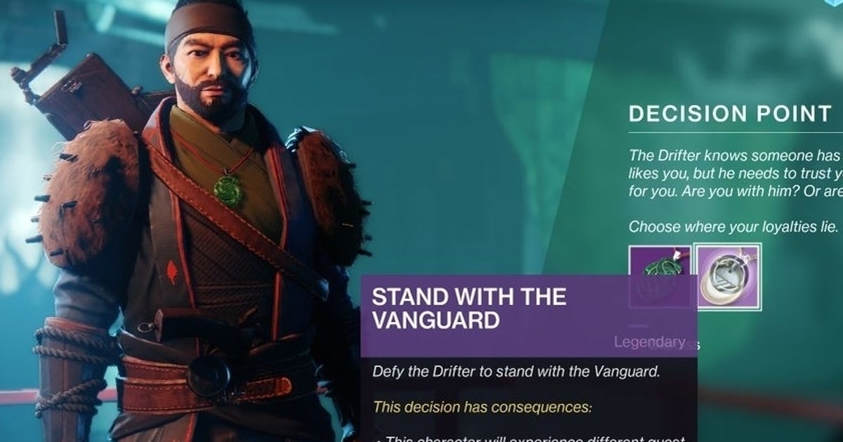 Destiny 2 Allegiance quest: All Stand with Drifter or Vanguard decision steps explained