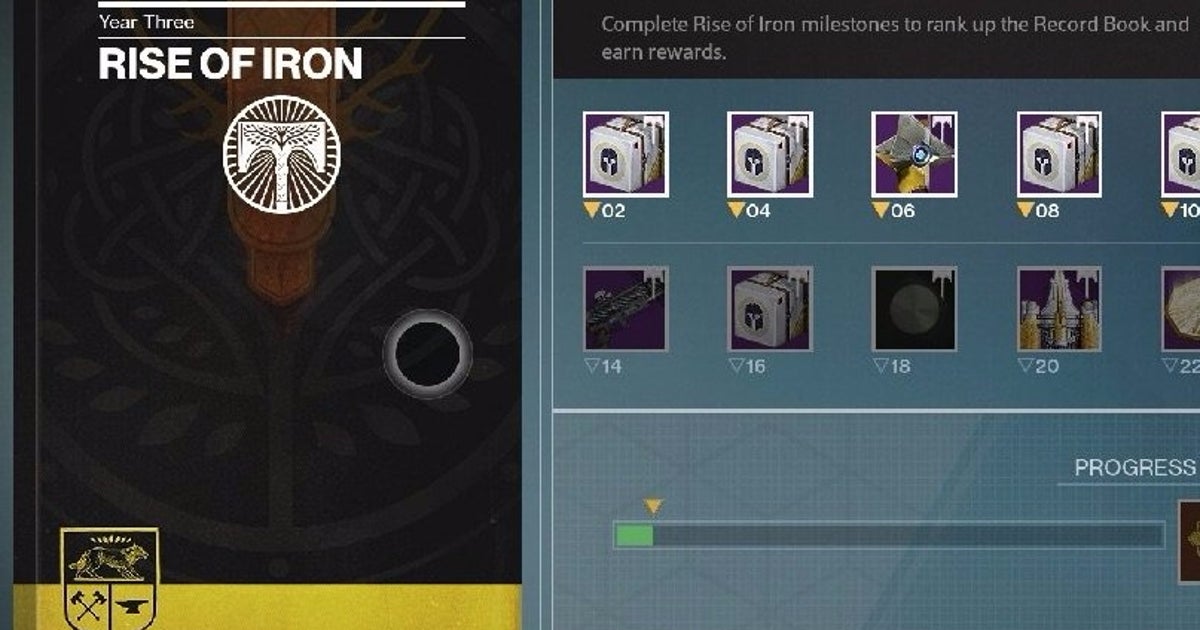 Destiny: Rise of Iron Record Book - Rewards and how to complete A Life Exotic, Hard as Iron and other milestones