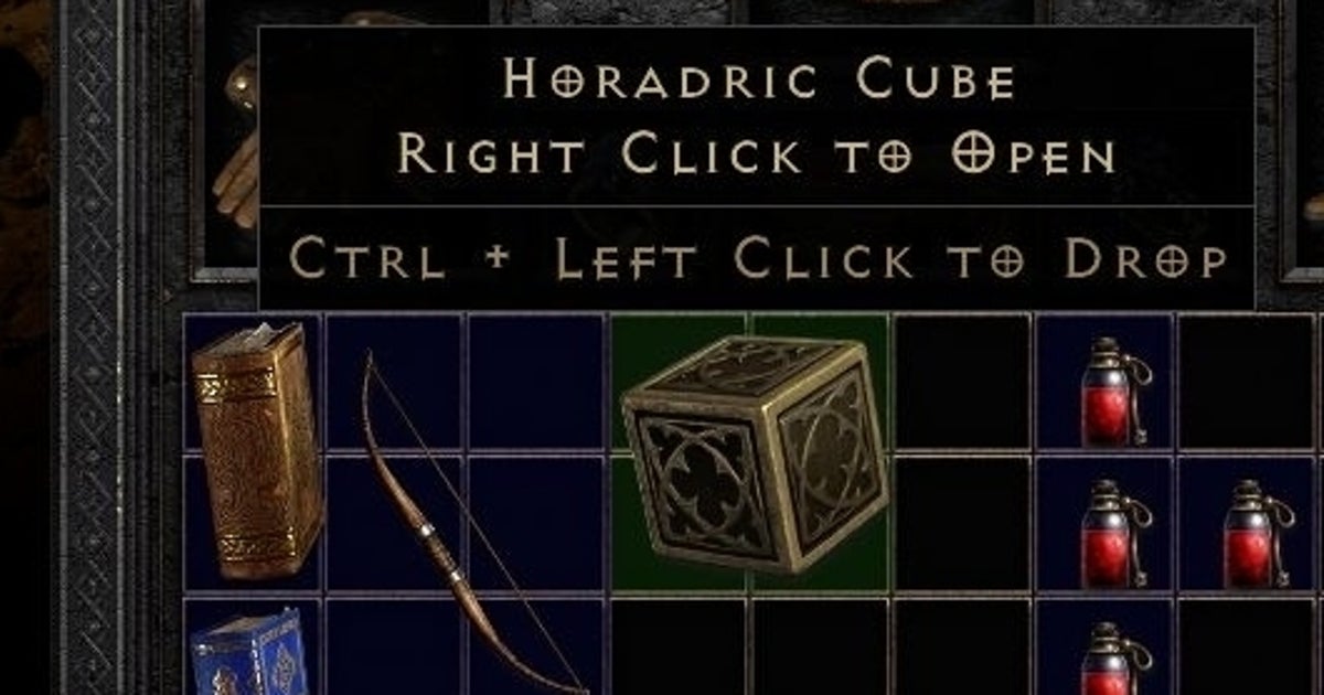 Diablo 2 - Horadric Cube location: How to use the Horadric Cube and recipes list explained