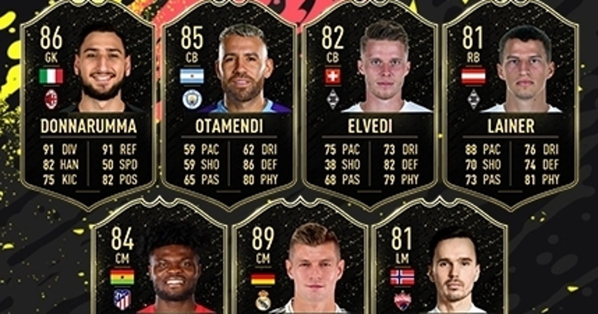 FIFA 20 TOTW 10: all players included in the tenth Team of the Week from 20th November