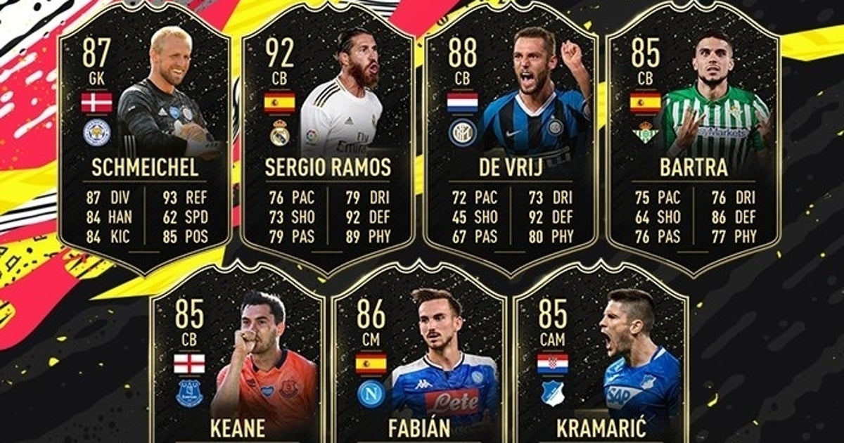 FIFA 20 TOTW 39: all players included in the 39th Team of the Week from 1st July