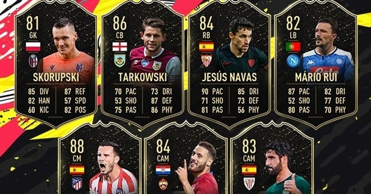 FIFA 20 TOTW 40: all players included in the 40th Team of the Week from 8th July