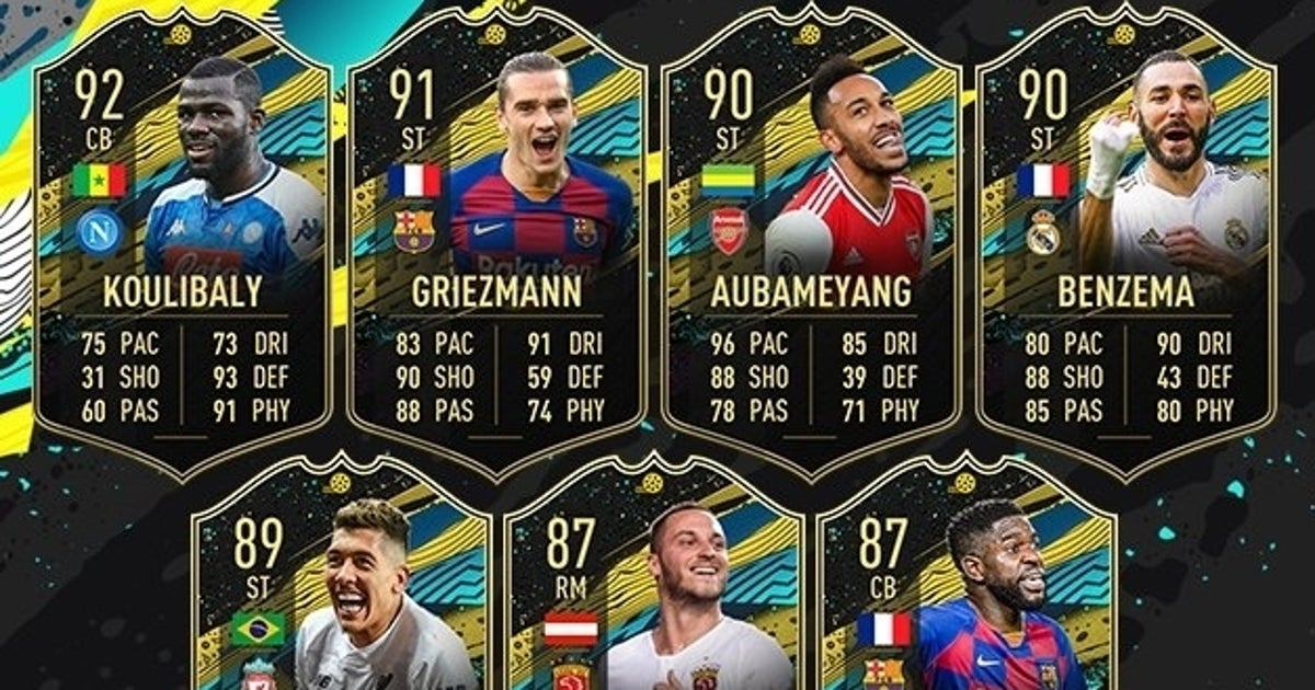 FIFA 20 TOTW Moments 6: all players included in the 6th Team of the Week Moments from 2nd April