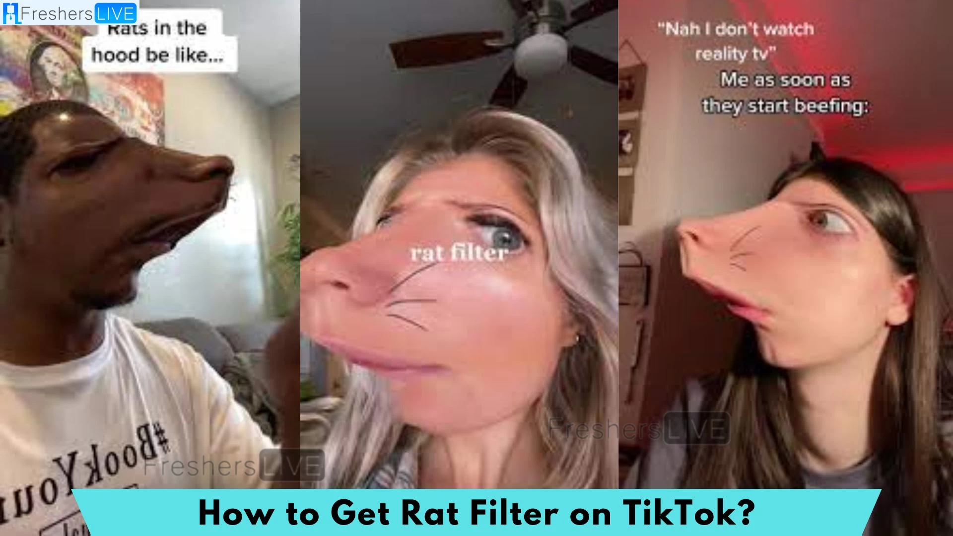 Filtro de ratas Tiktok, ¿Cómo obtener un filtro de ratas en Tiktok?