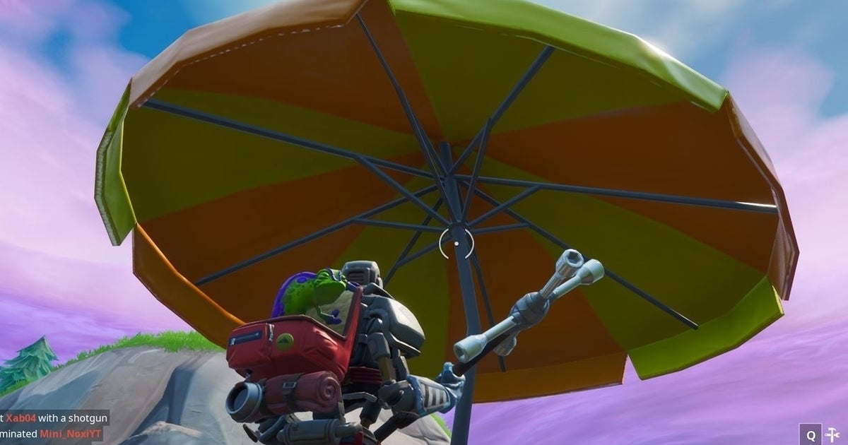 Fortnite Giant Umbrella locations explained: Where to bounce off a giant beach umbrella in different matches in Fortnite