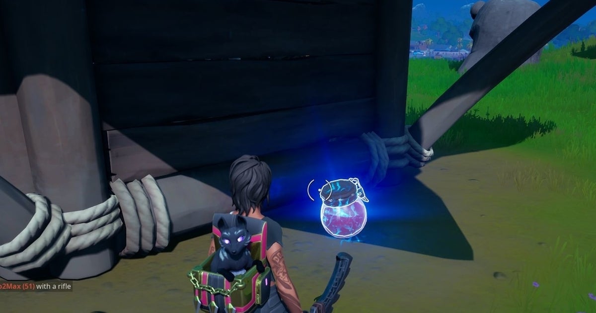 Fortnite - Grimbles' love potion locations: Collect Grimbles' love potion from Fort Crumpet, Coral Cove or Stealthy Stronghold explained