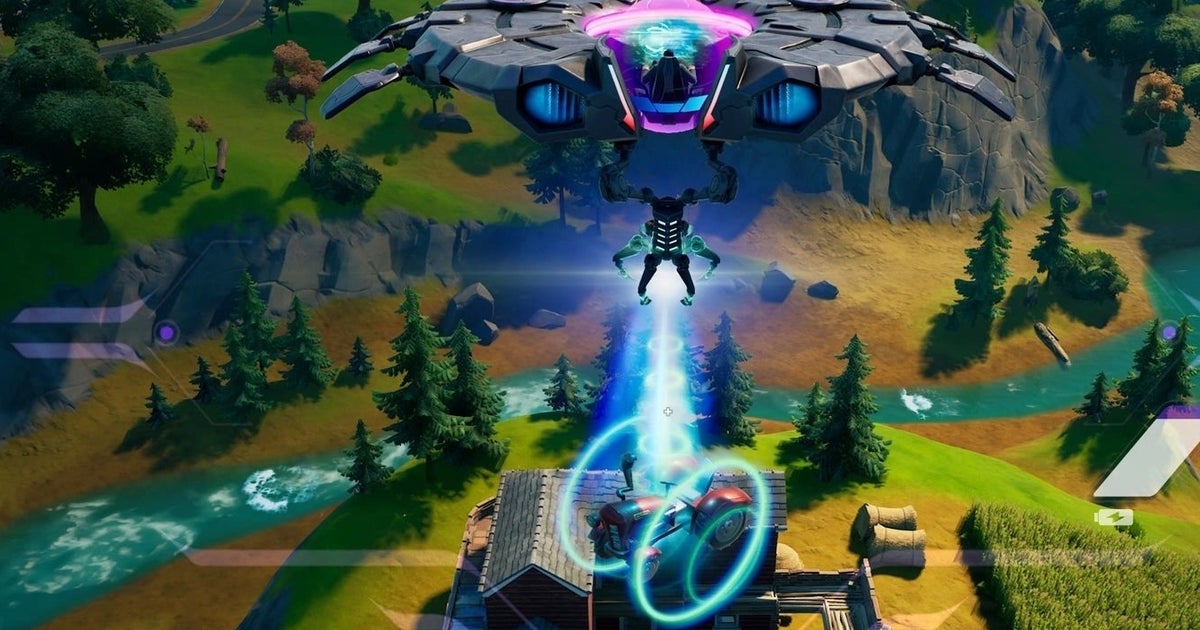 Fortnite: How to use the Grab-itron or Saucer's tractor beam to deliver a tractor to Hayseed's farm explained