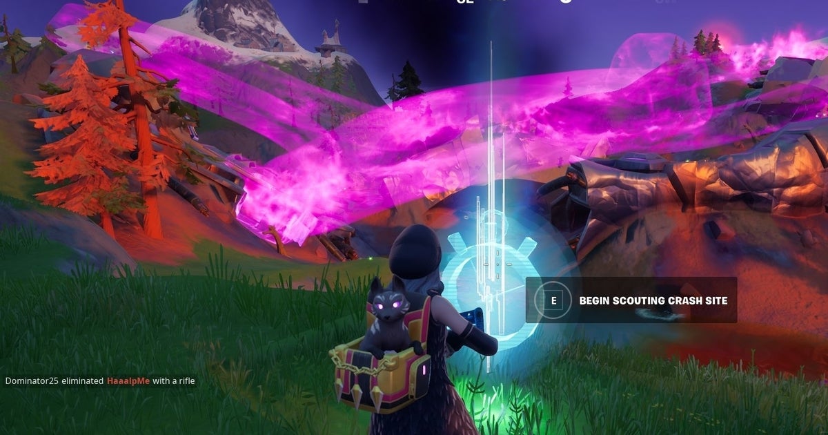 Fortnite Scout a UFO crash site: How to scout a UFO crash site in Fortnite