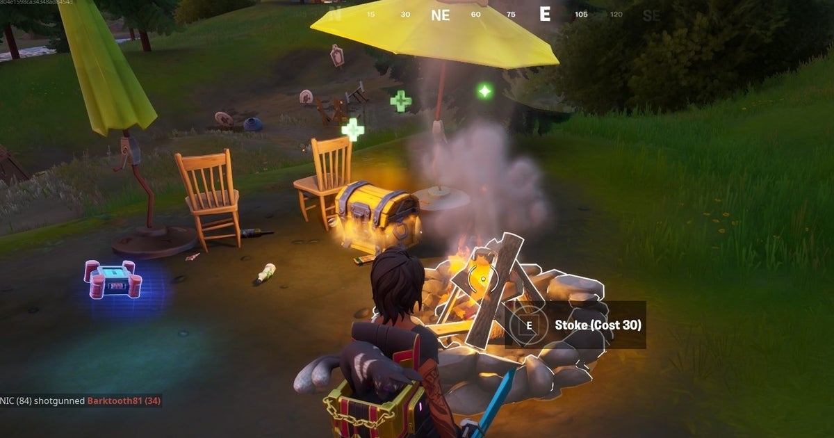 Fortnite - Stoke campfires at Camp Cod locations explained