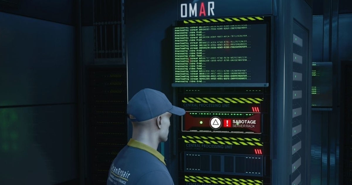 Hitman 3 server room puzzle: How to acquire admin privileges and what to do during the manual override procedure in Dubai