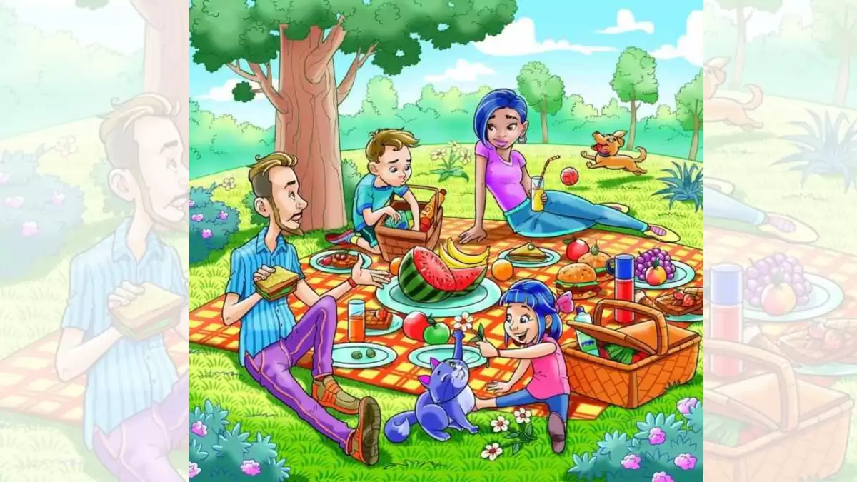 Only 5% of People Can Spot the Hidden Ice Cream Inside the Family’s Garden Party Picture in 10 seconds!