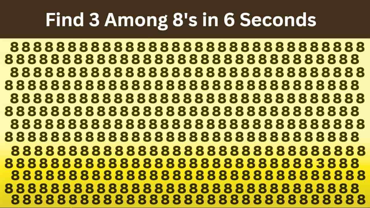 Find Number 3 in 6 Seconds