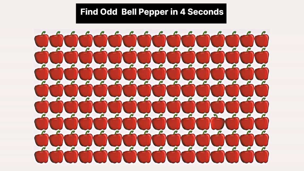 Find the Odd Bell Pepper in 4 Seconds