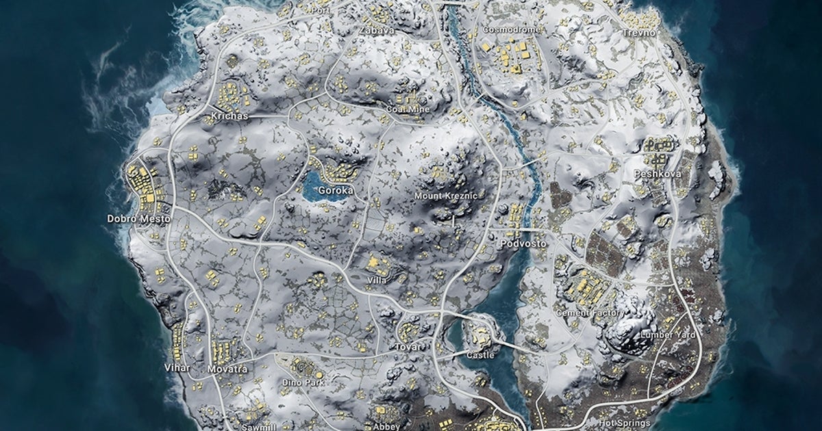 PUBG Vikendi map: vehicles, size, best start locations and snow map strategies
