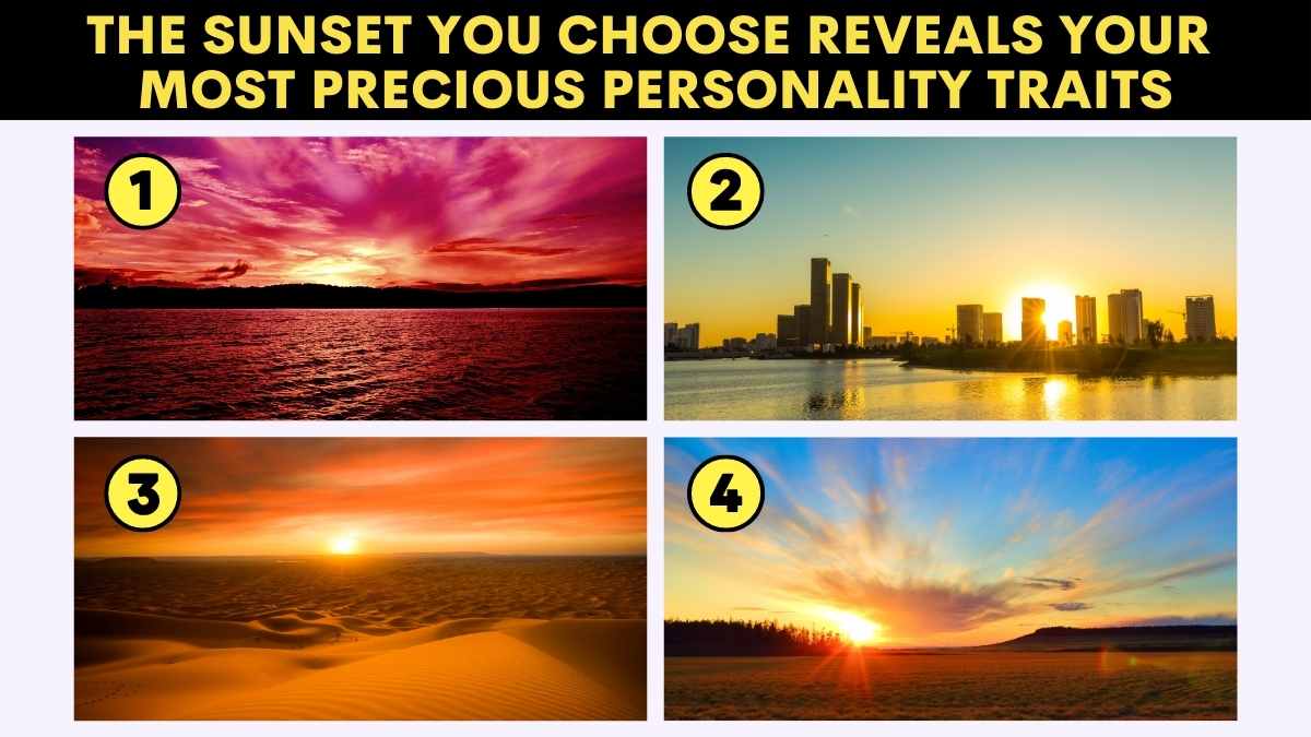 Personality Test: The Sunset You Choose Reveals Your Most Precious Traits