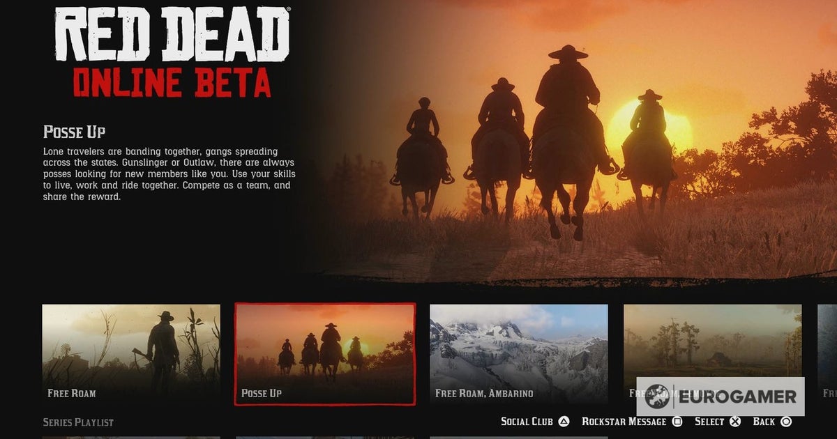Red Dead Online Posses explained - how to make a Posse and join players