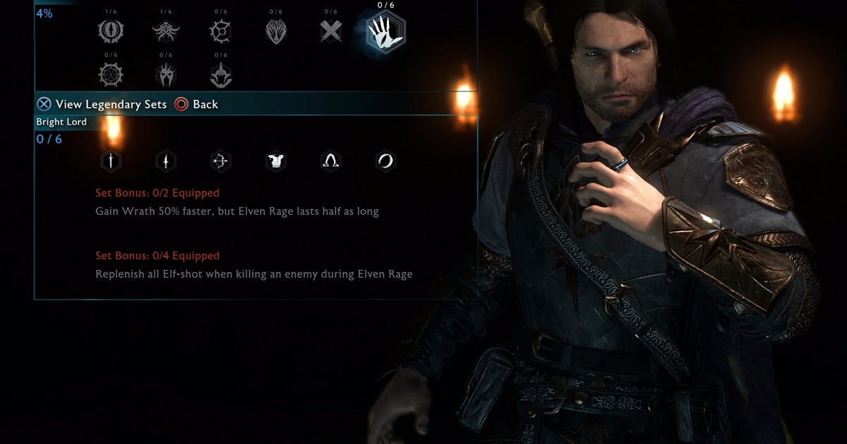 Shadow of War Legendary Sets - how to unlock all Legendary Armour, Legendary Weapons and gear