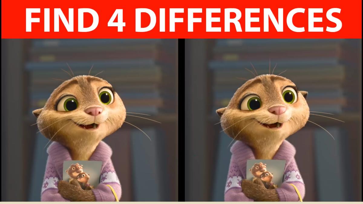 Spot The Difference: Only Geniuses Can Spot 4 Differences In 17 Seconds!