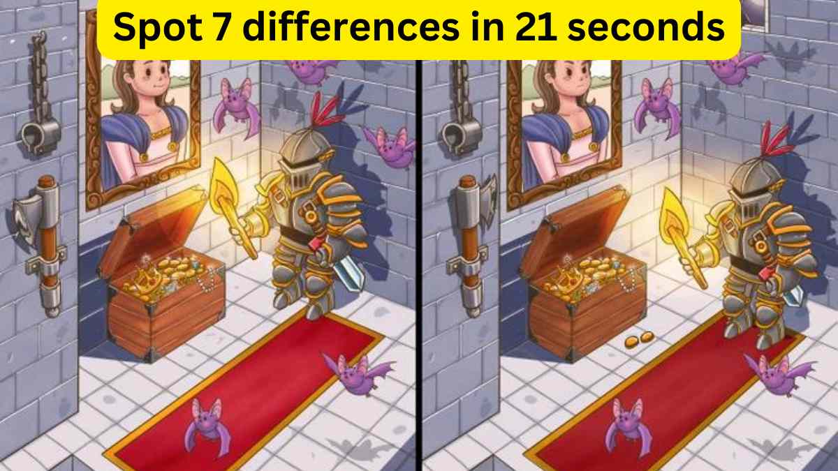 Spot the difference- Spot 7 differences in 21 seconds
