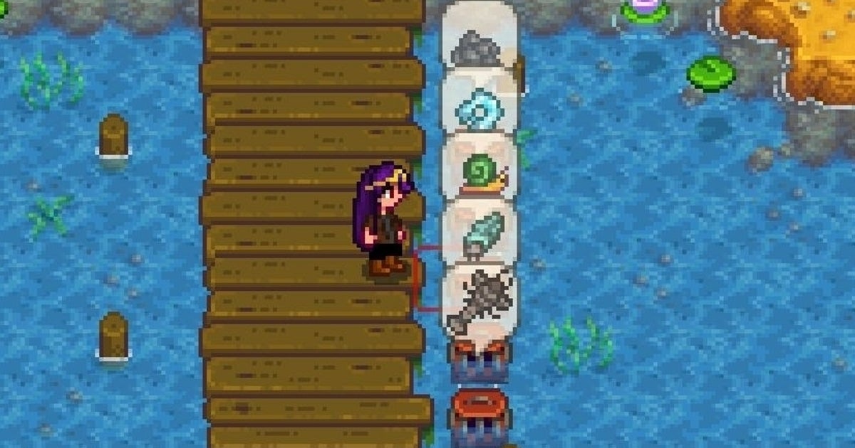 Stardew Valley Crab Pots and crab pot products explained