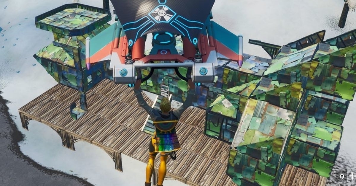 Where to find Fortbyte 19: Accessible with the Vega outfit inside a spaceship building
