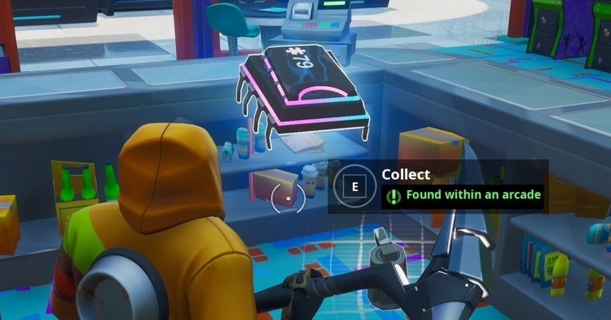 Where to find Fortbyte 79: Found within an arcade in Fortnite