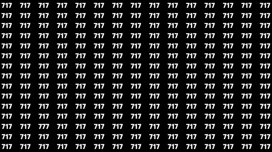 Optical Illusion Brain Test: If you have Eagle Eyes Find the Number 777 in 15 Secs