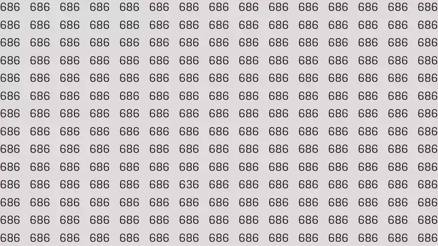 Optical Illusion Brain Test: If you have Eagle Eyes Find the number 663 among 668 in 15 Seconds?