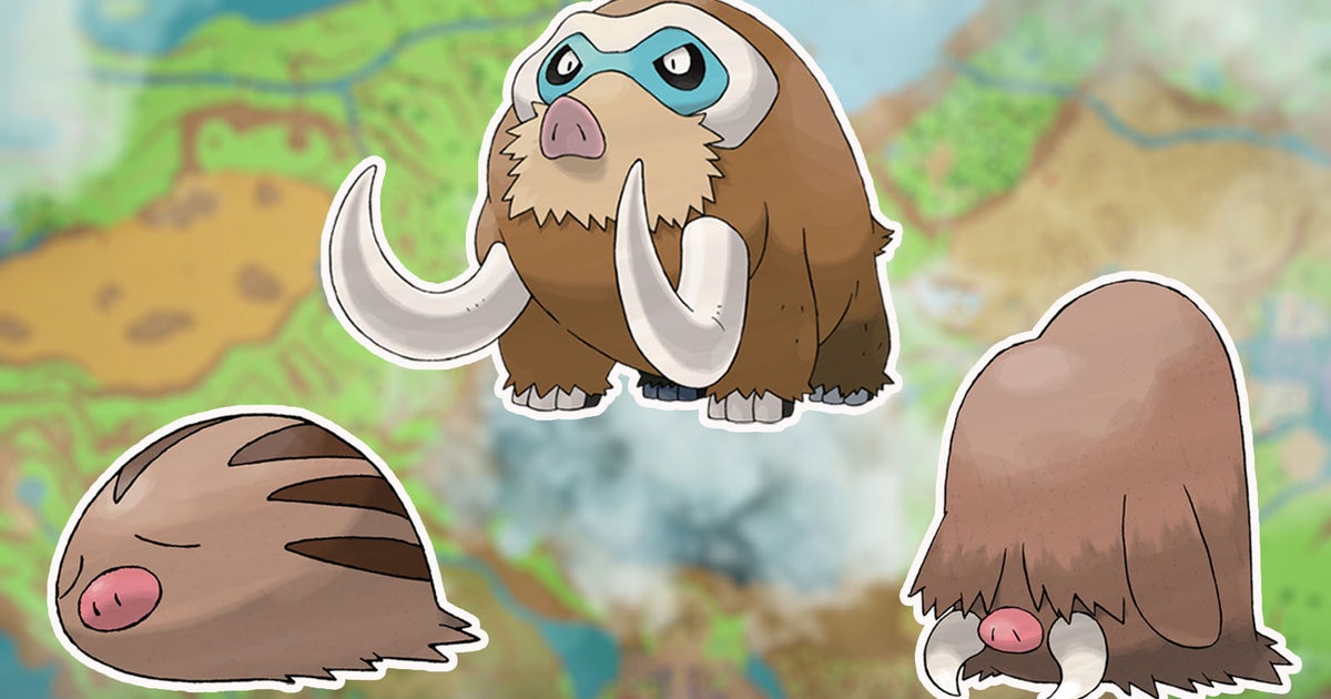 How to evolve Piloswine into Mamoswine in The Teal Mask for Pokémon Scarlet and Violet