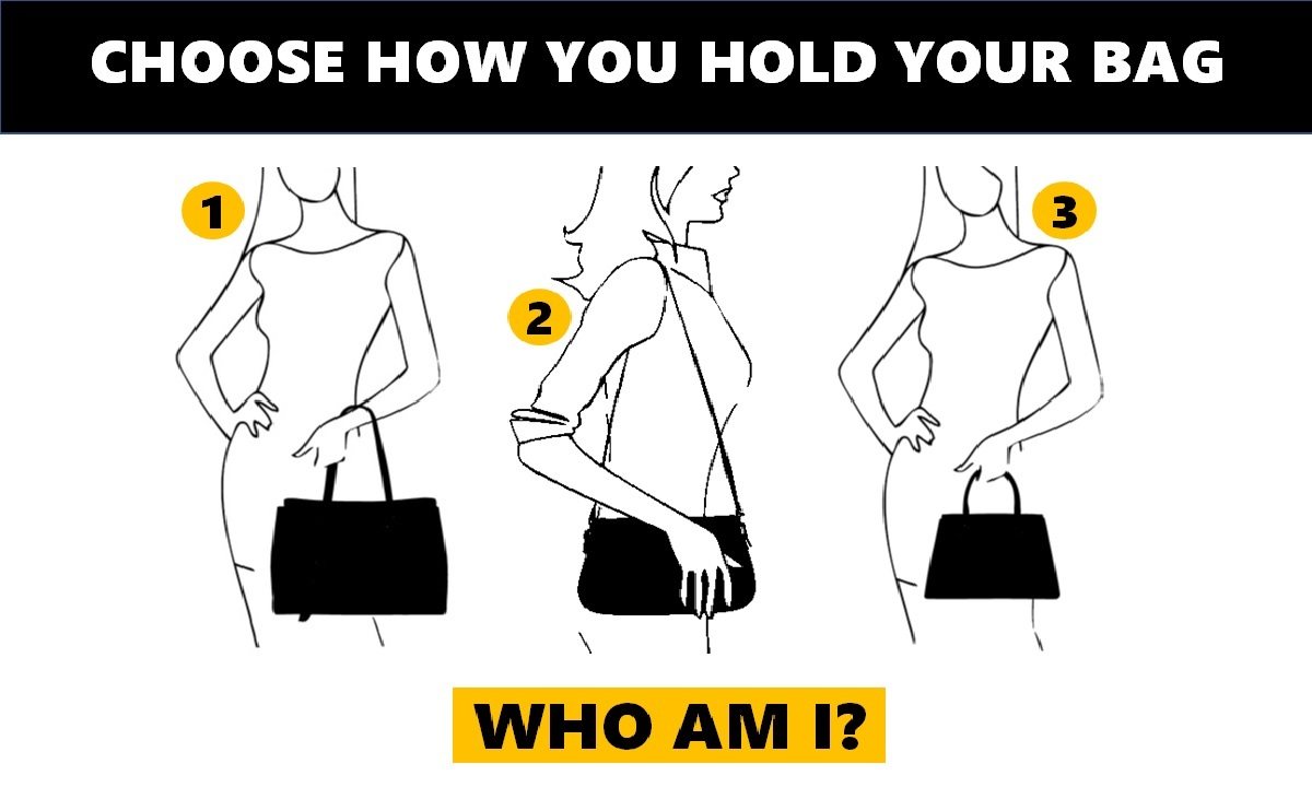 Who Am I Test: What does the way you hold your bag say about you?