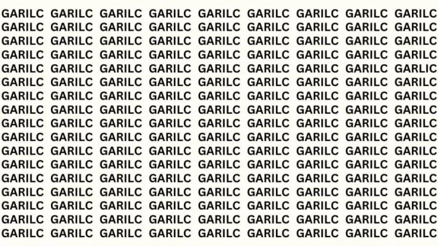 Observation Brain Test: If you have Sharp Eyes Find the Word Garlic in 15 Secs