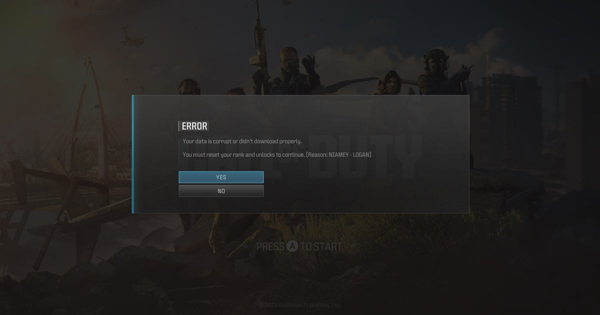 How to fix 'reset your rank and unlocks to continue' error in Warzone and Modern Warfare 3