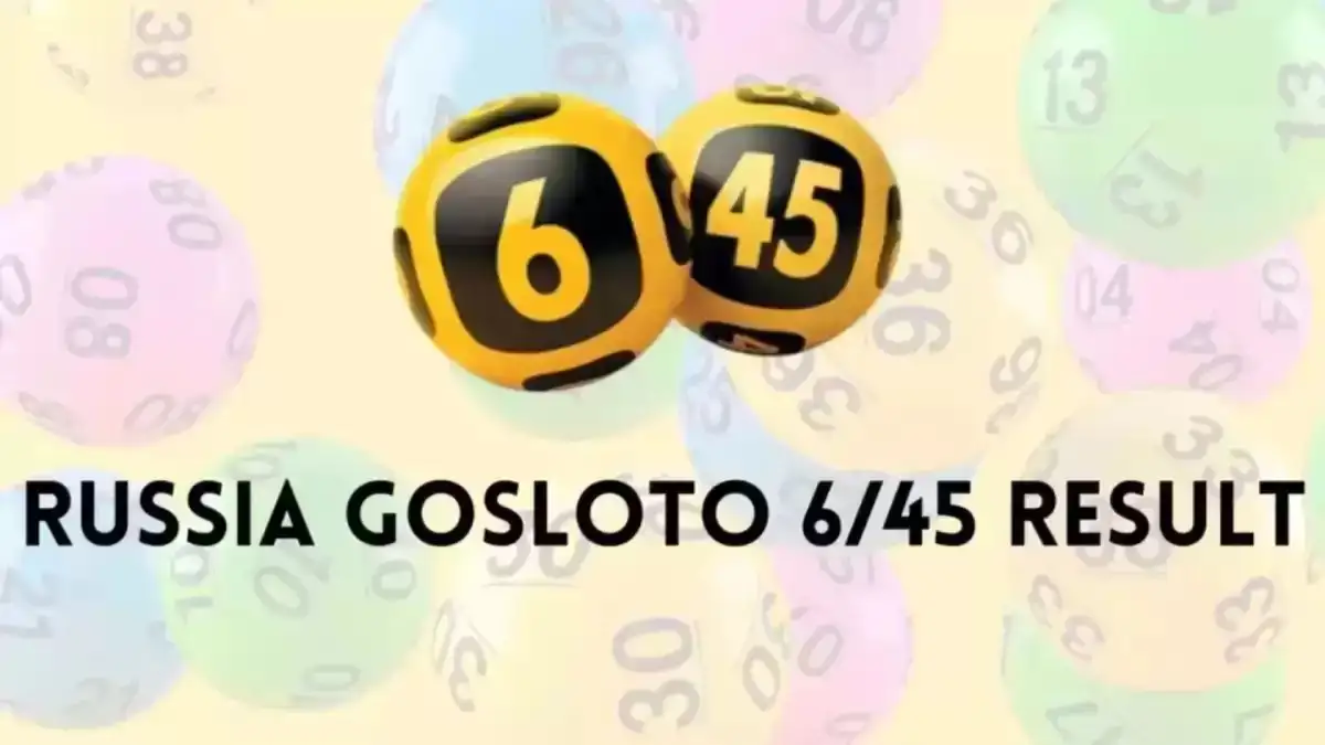 Russia Gosloto 6/45 Result 11 December 2023 Check 6 out of 45 winning numbers