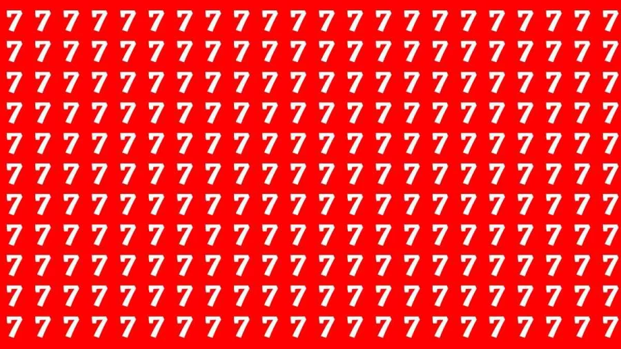 Optical Illusion Brain Test: If You Have Sharp Eyes Find 8 among the 7s within 20 Seconds?