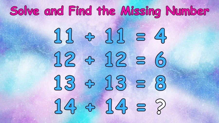 Brain Teaser IQ Test: Solve and Find the Missing Number