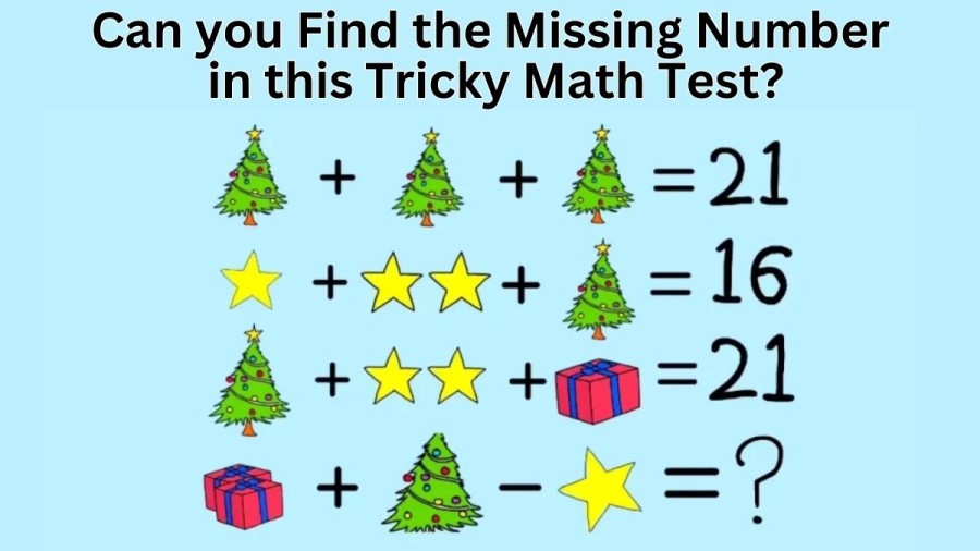 Can you Find the Missing Number in this Tricky Math Test?