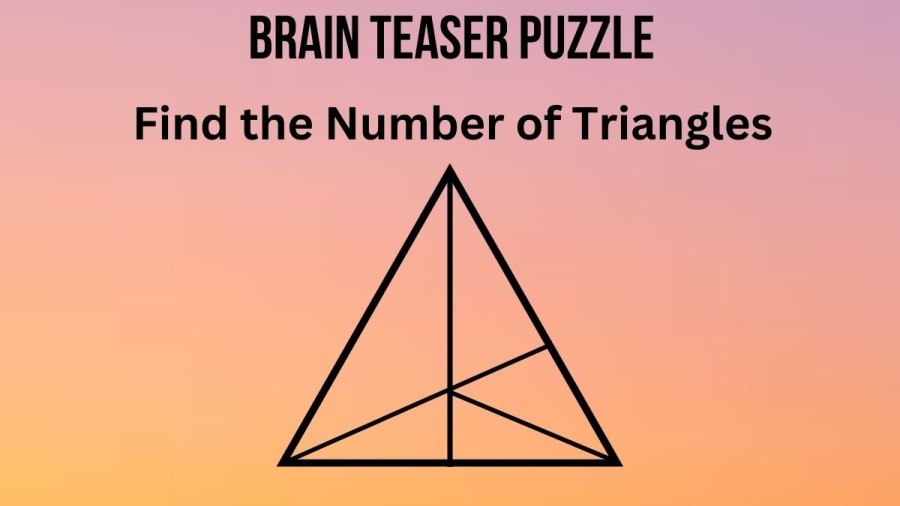 How many Triangles are there in this Picture? Brain Teaser Puzzle